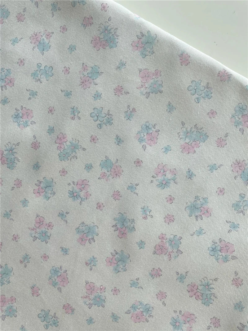 Rynx | Pure cotton twill color love tulip bow rose fabric skirt bag trousers handmade DIY sewing fabric elegant bedding tablecloth