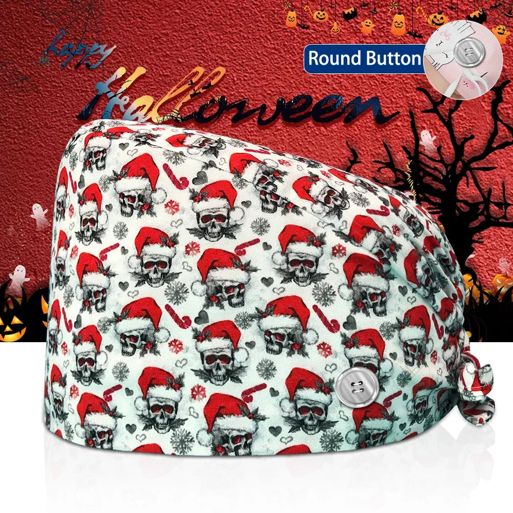 Lisslune | Surgical Skull Print Apron with Adjustable Design and Button