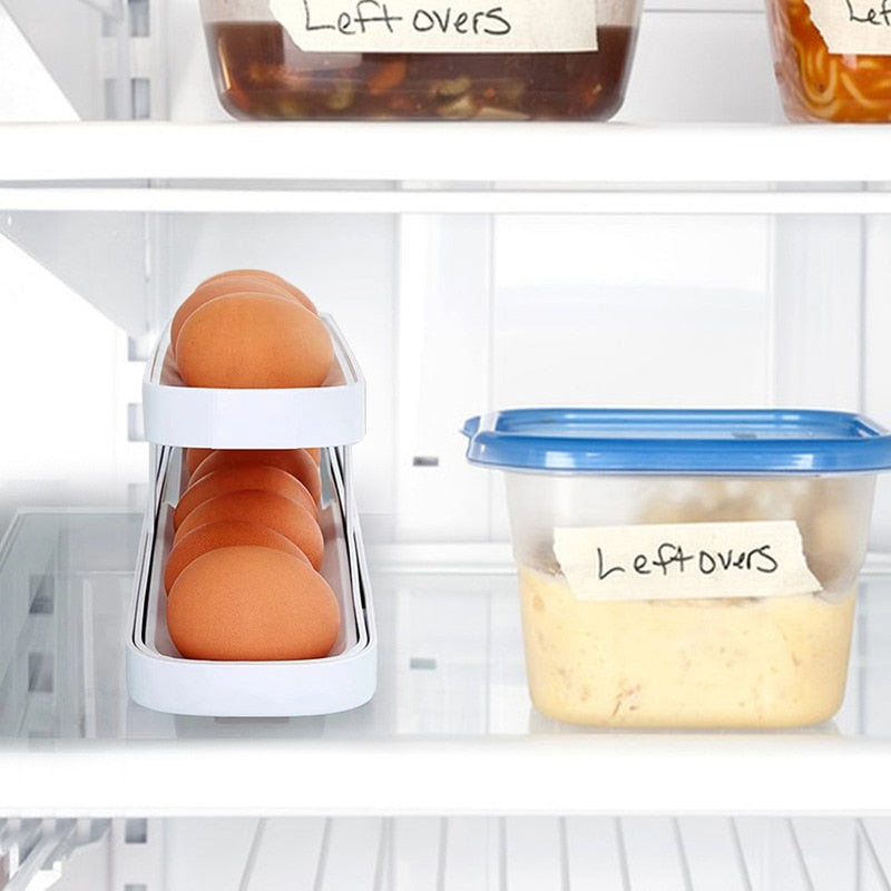 Lisslune | Automatic Egg Rolling Holder Organizer Rack