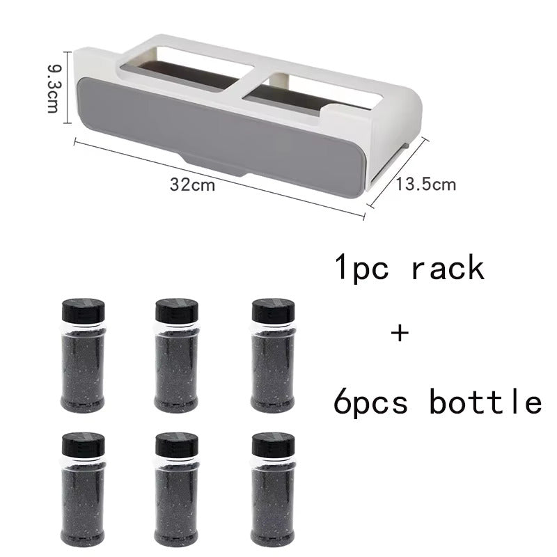 Lisslune | StickRack Self-adhesive herb organizer – Slim kitchen storage solution