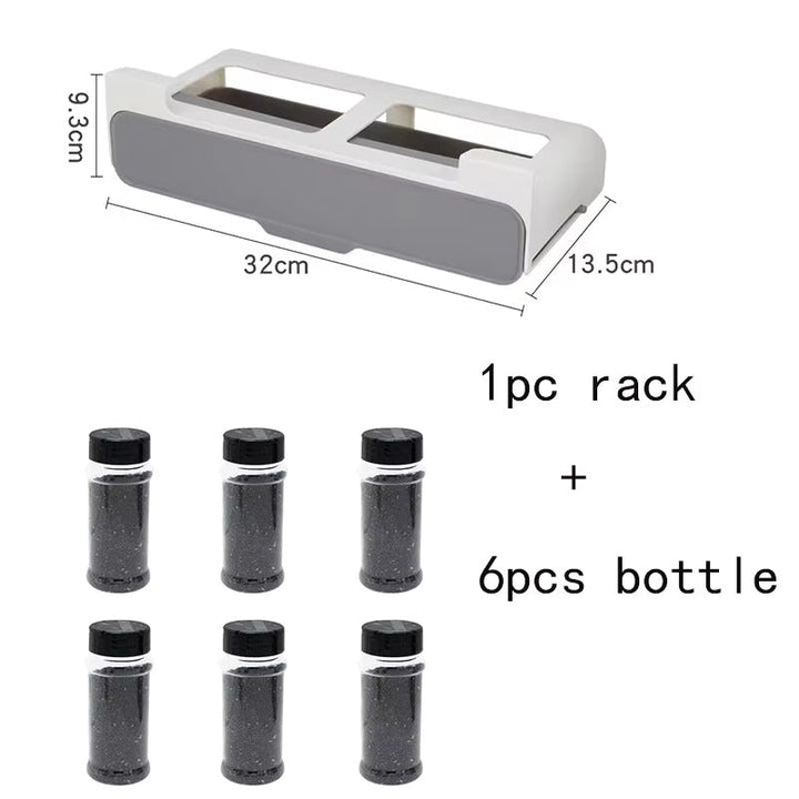Lisslune | StickRack Self-adhesive herb organizer – Slim kitchen storage solution