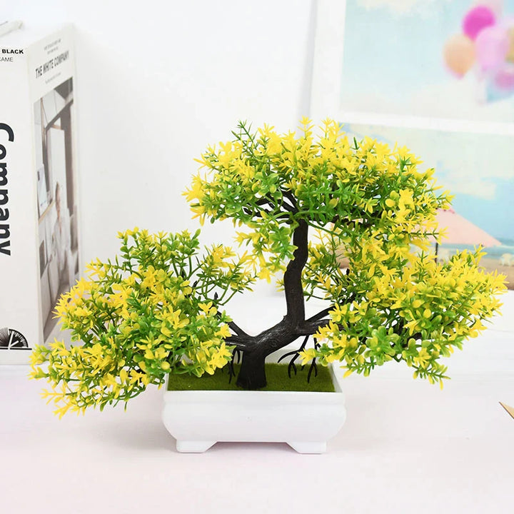 Rynx Artificial Plants Bonsai Small Tree Pot Artificial Plant Flowers Potted Plants Ornaments For Home Room Table Decoration Hotel Garden Decor