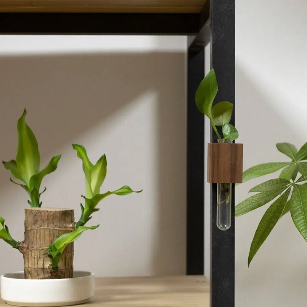 Lisslune | Wooden Magnetic Flower Tube Vase