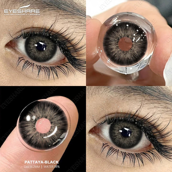 Rynx | Color contact lenses for eyes 1 pair High-quality grey lenses cosmetic blue eyes contact lenses annual cosmetic green eye lens