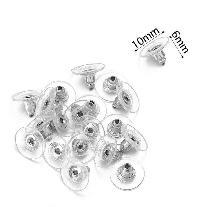 Lisslune | 500 Rubber Earring Back Stoppers: Essential Materials for Comfortable and Secure Jewelry Creations