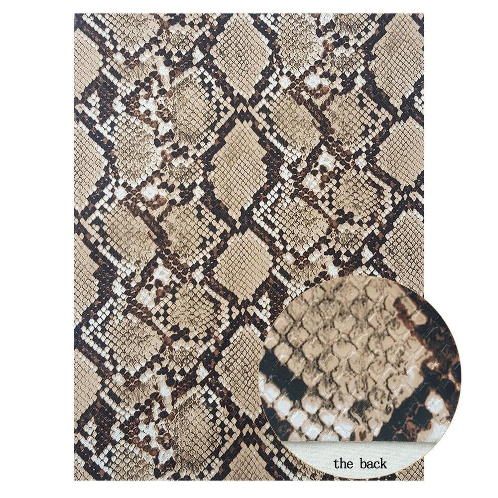 Lisslune | Exotic python pattern vegan leather roll for creative handmade accessories