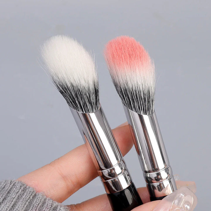 Rynx | Angle Highlight Blush Brush Goat Hair Powder Blush Makeup Brush Cheek Powder Contour Blush Professional Face Makeup Tools