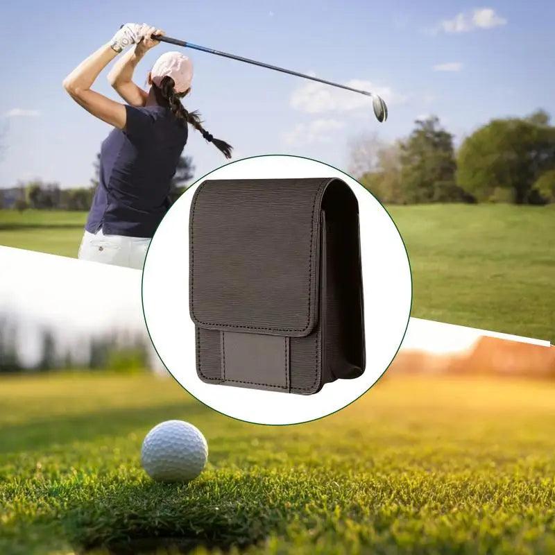 Lisslune | Luxurious waterproof golf rangefinder leather case with magnetic closure