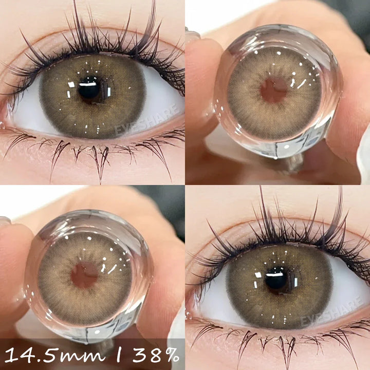 Rynx | 1 Pair Colorful Contact Lenses for Eyes Blue Contact Lenses Natural Gray Pupils Brown Lenses Green Lenses Contact Lenses