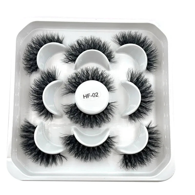 Rynx | New 5D Fluffy Curly Wool Lashes Minke Lashes Soft Natural Realistic Messy End Eye Extension Thick False Eyelashes Hotsale