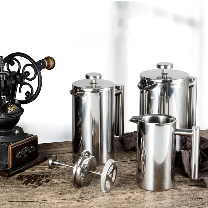 Lisslune | Stainless Steel French Press Coffee Maker