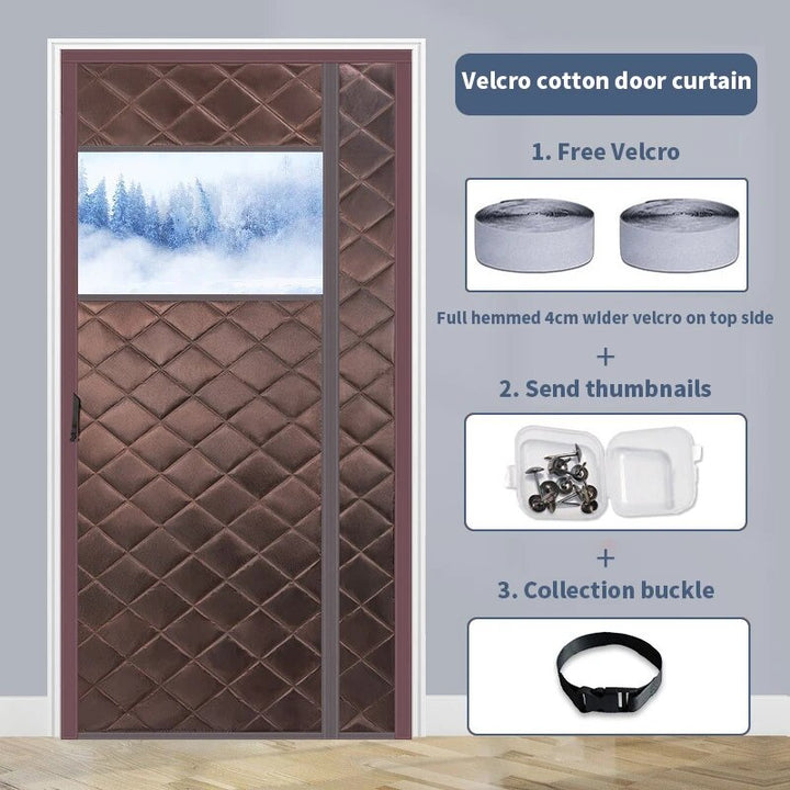 Lisslune | Magnetic Cold-Proof Cotton Door Curtain
