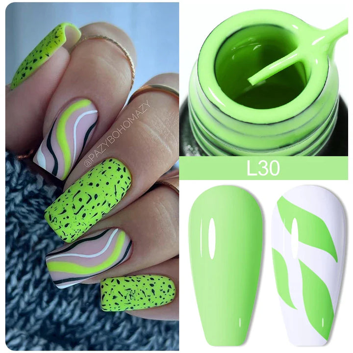 Rynx | 5ml Colorful Reflective Liner Gel Nail Polish Super Bright Painting Glitter Gel Graffiti Stripe Design Polish Manicure