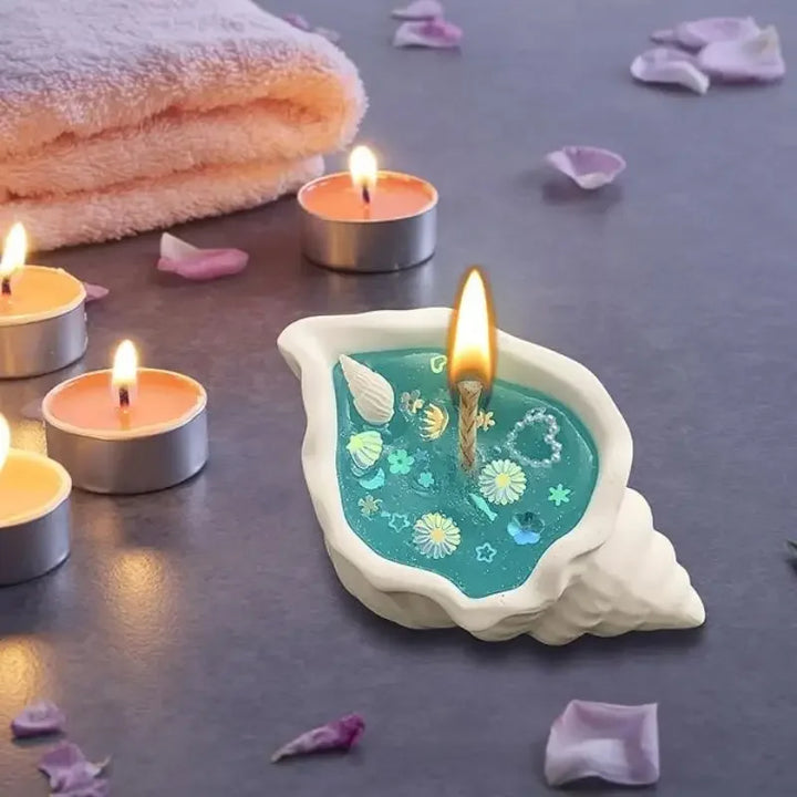 Lisslune | Handmade Sea Shell Starfish Aromatherapy Candle