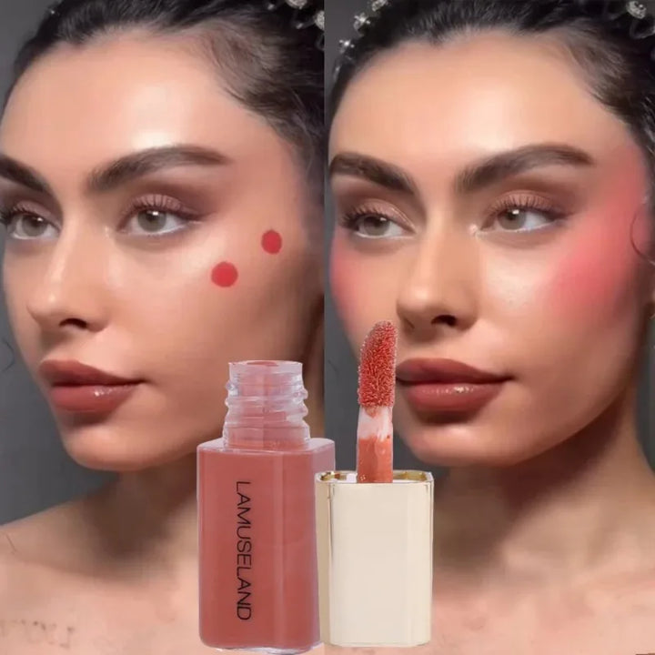 Rynx | Velvet Mini Face Matte Liquid Blush Long-lasting Silky Smooth Cheeks Eyes Blush Highlighter Stick Waterproof Contour Cosmetics