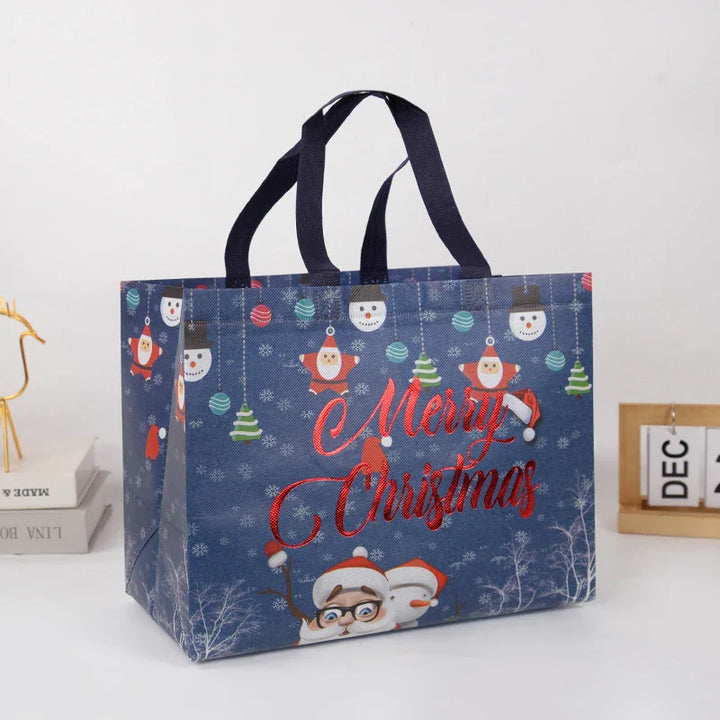 Rynx Christmas gift bag Santa Claus snowman candy gift wrapping bag 2024 Merry Christmas party home decoration Navidad Noel 2025 New Year