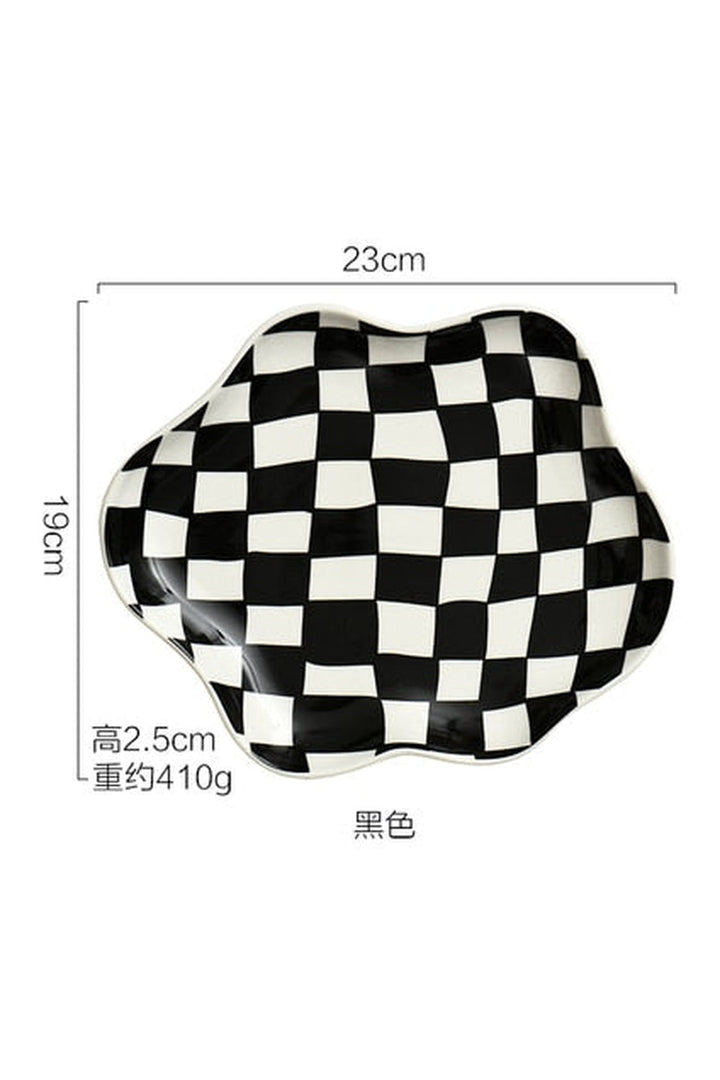 Lisslune | Ceramic chessboard plate