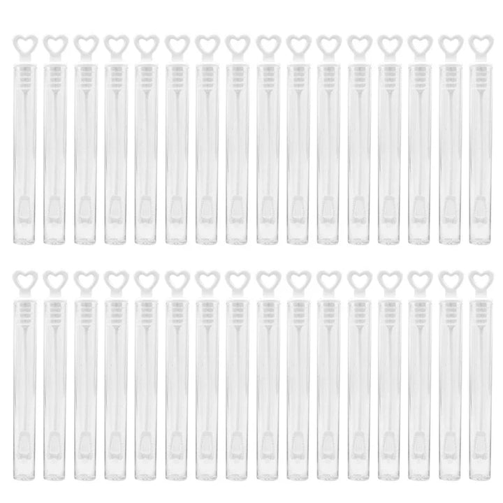 Rynx 10-50 pieces Colorful Bubble Soap Bottle Heart Stick Empty Tube Children's Birthday Party Gifts Piñata Filling Toy Wedding Gifts for Guests