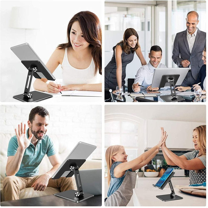 Lisslune | Adjustable ergonomic metal stand for phones and tablets - Optimize your device interaction