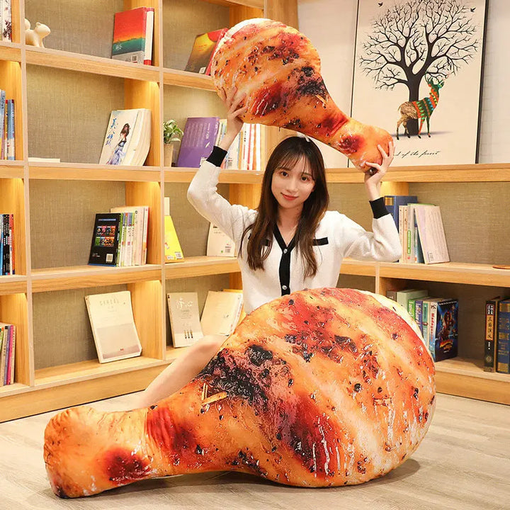 Lisslune | Realistic Food Chicken Leg Plush Toy