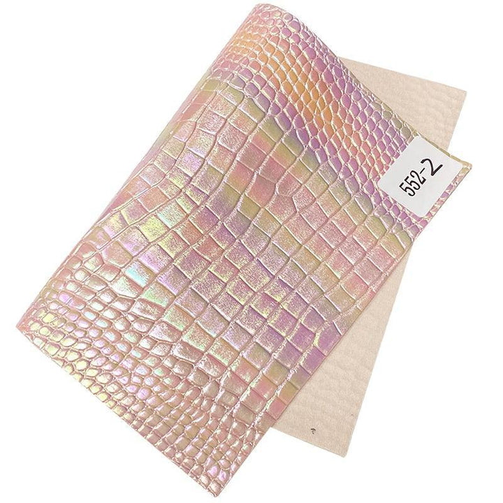 Lisslune | Lively Metallic Crocodile Texture Synthetic Leather Craft Kit