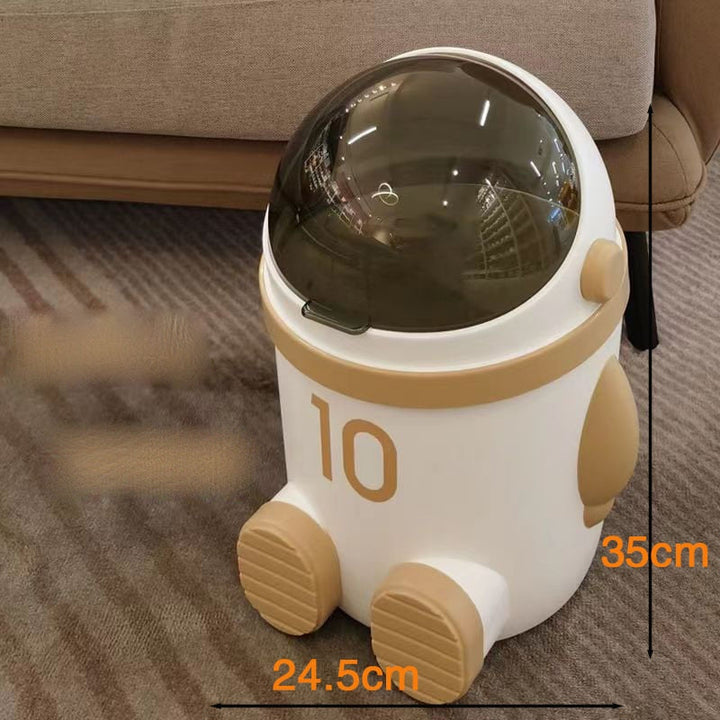 Lisslune | Mini Astronaut Shape Cute Office Trash Can