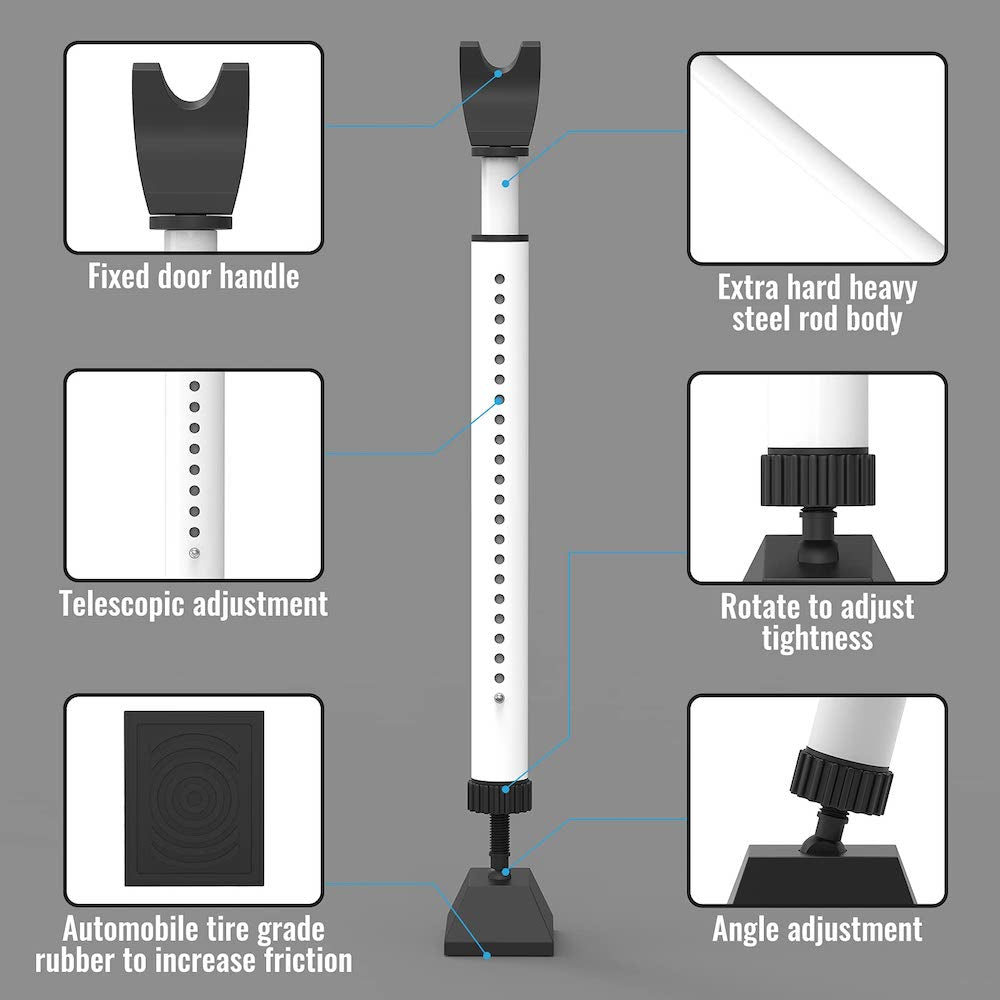 Lisslune | Adjustable Door Security Safety Bar