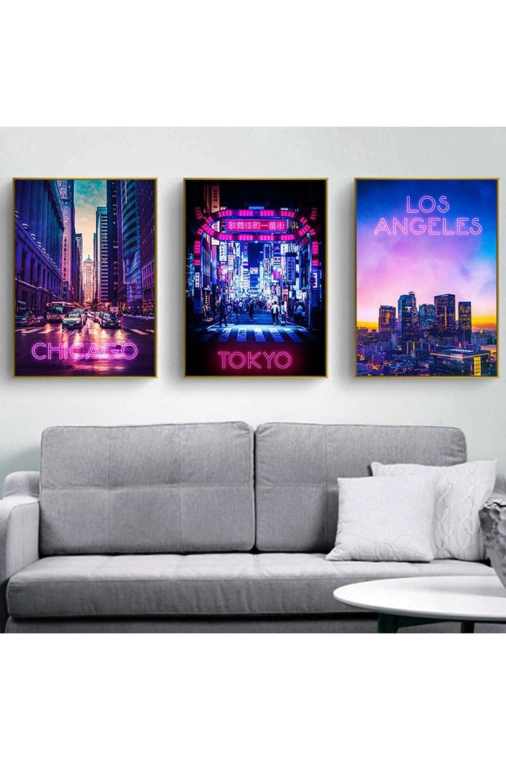Lisslune | Neon Lights Poster