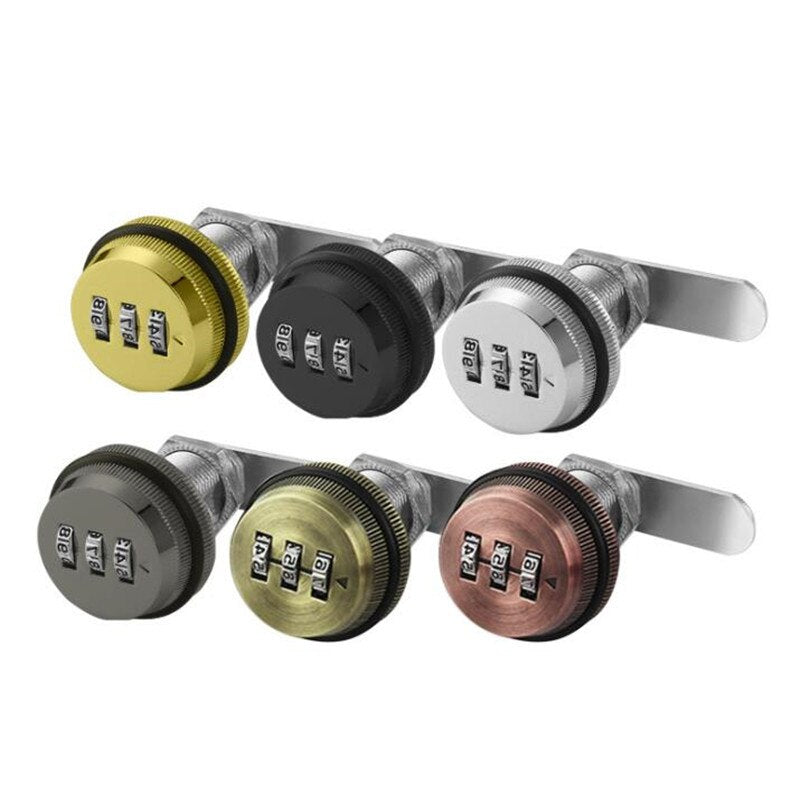 Lisslune | 3-Digit Mechanical Password Cabinet Lock