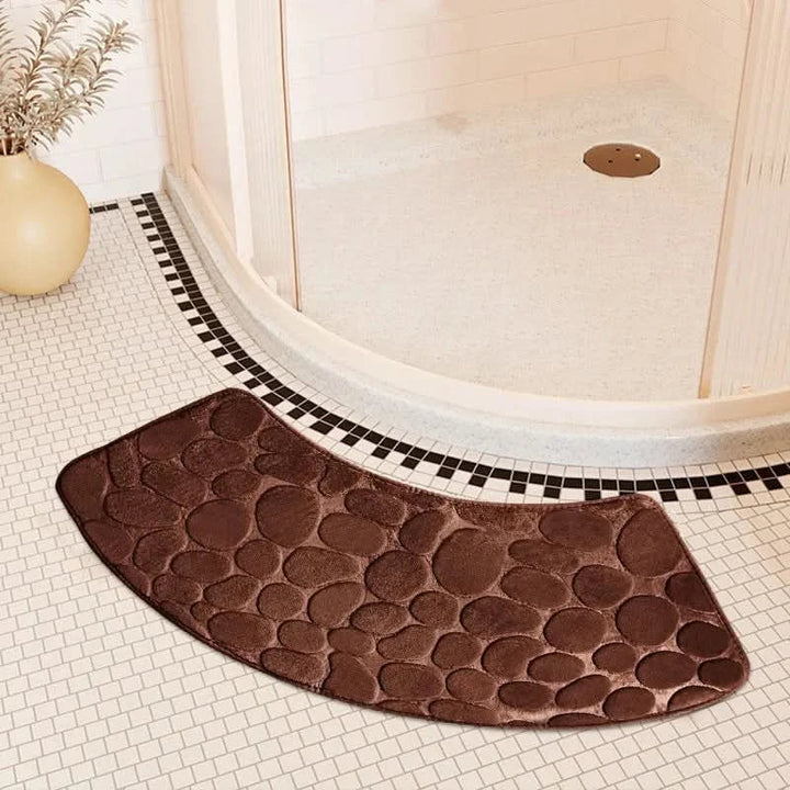 Lisslune | Curved Non-Slip Bathroom Mat with Ergonomic Design