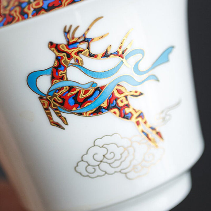 Lisslune | Magical Winter Ceramic Tea Cup Set