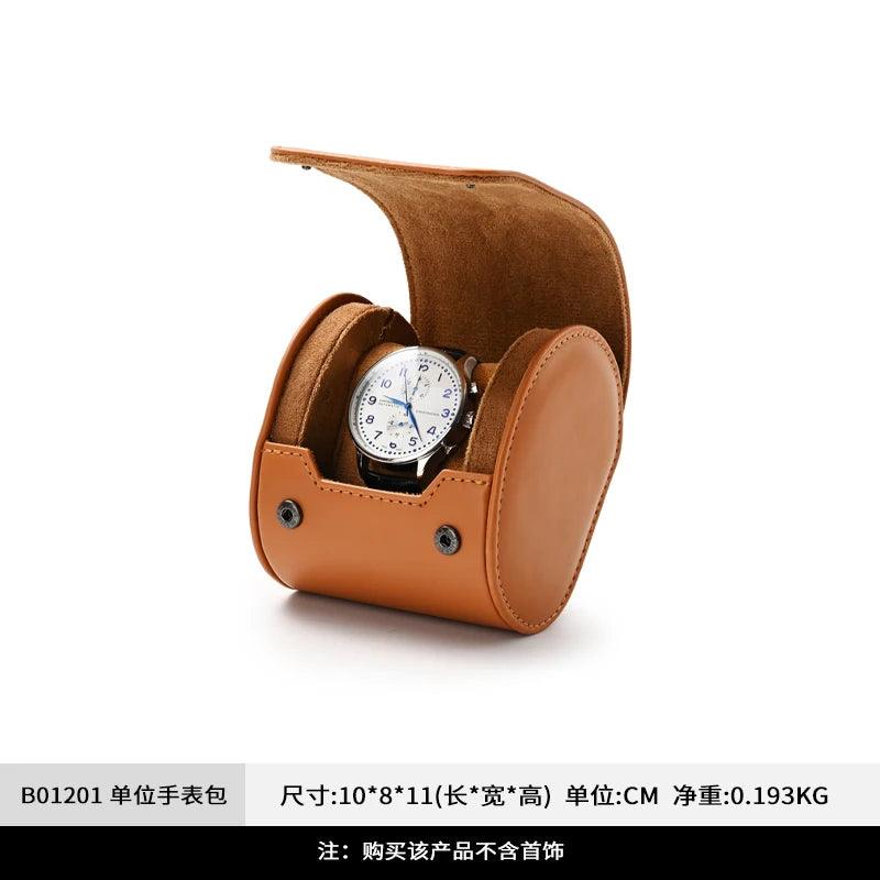 Lisslune | Elegant PU Leather Watch Storage Roll and Travel Organizer Set