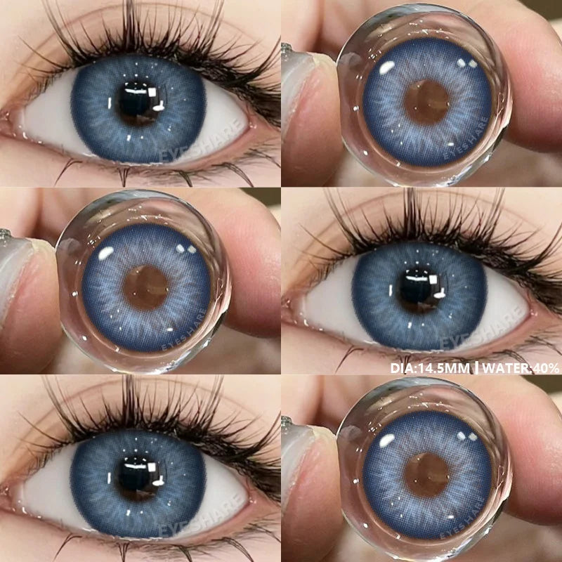 Rynx | 1 Pair Colored Pupils for Eyes Green Eye Color Lenses Brown Natural Blue Eye Lenses High-Quality Gray Lenses Soft Pupils
