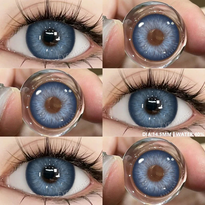 Rynx | 1 Pair Colored Pupils for Eyes Green Eye Color Lenses Brown Natural Blue Eye Lenses High-Quality Gray Lenses Soft Pupils