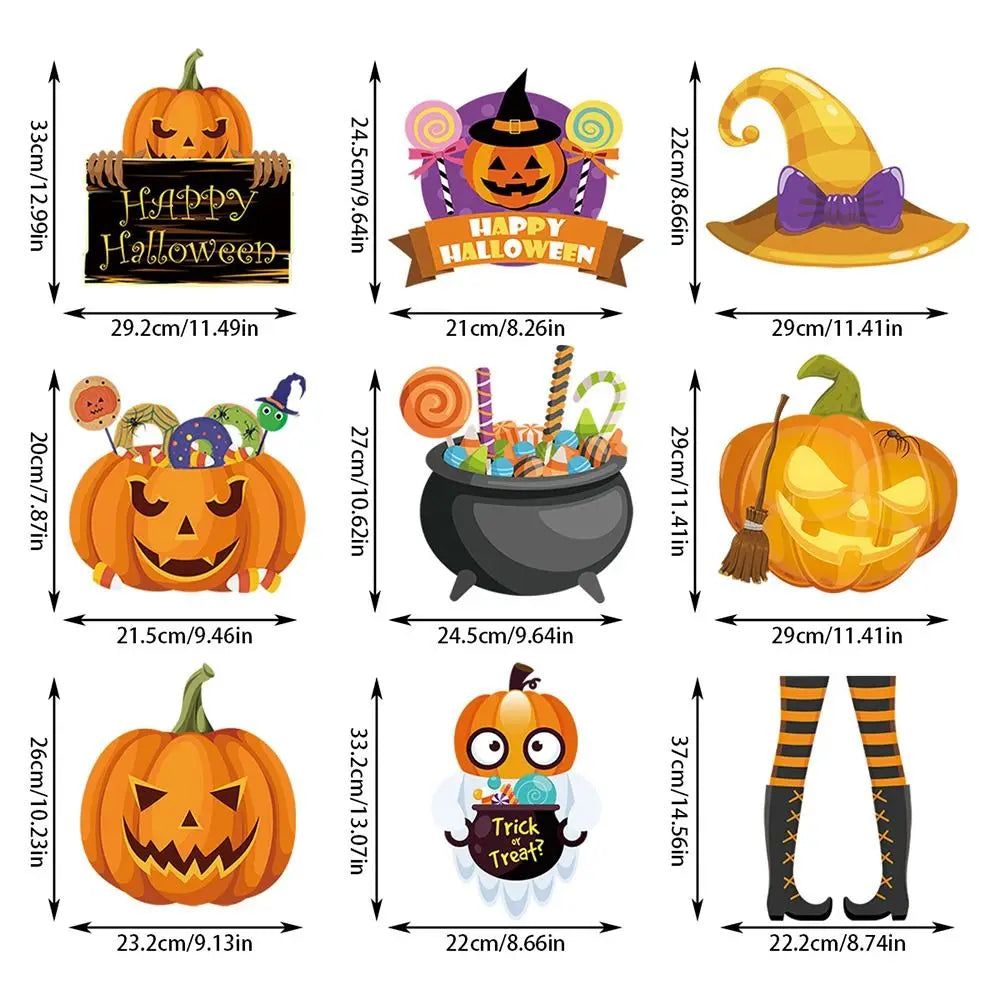 Rynx | Halloween Door Hanging Pumpkin Ghost Magical Hat Door Ornaments Home Garden Party Decoration