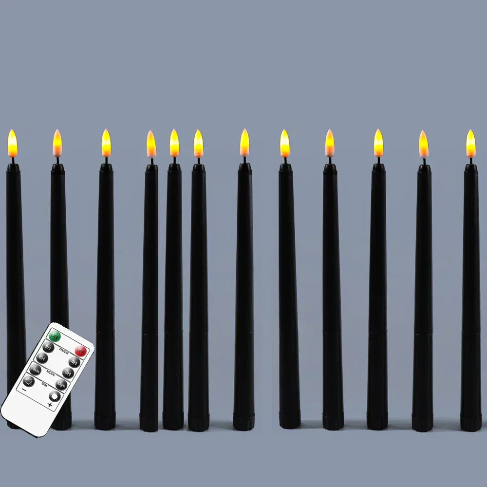 Lisslune | Frendorf - Black LED tealights without flame with remote control for an unforgettable atmosphere