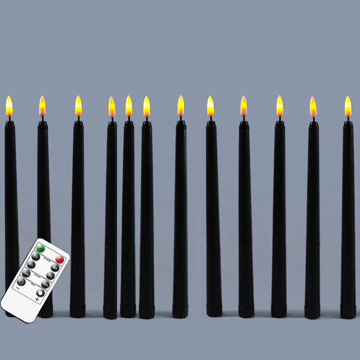 Lisslune | Frendorf - Black LED tealights without flame with remote control for an unforgettable atmosphere