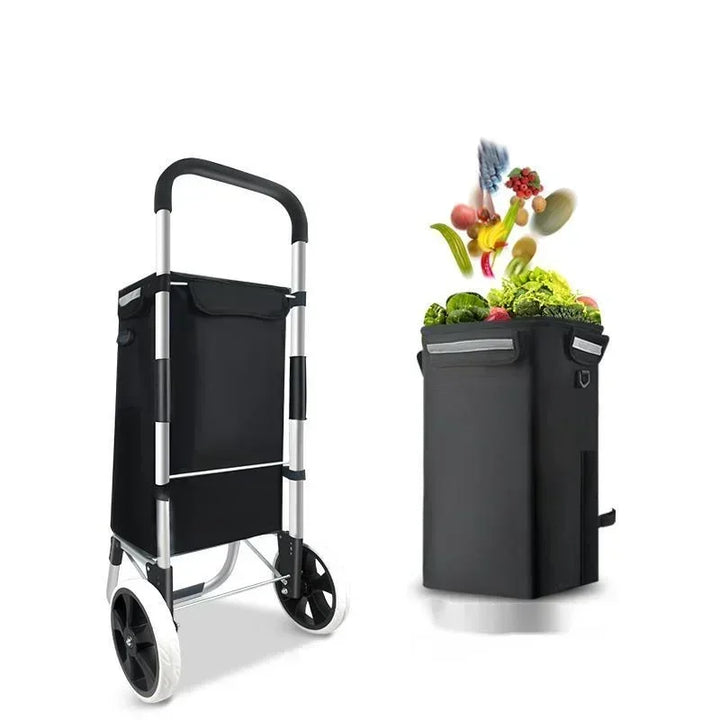Lisslune | Large Capacity & Waterproof Folding Shopping Cart – Movaro