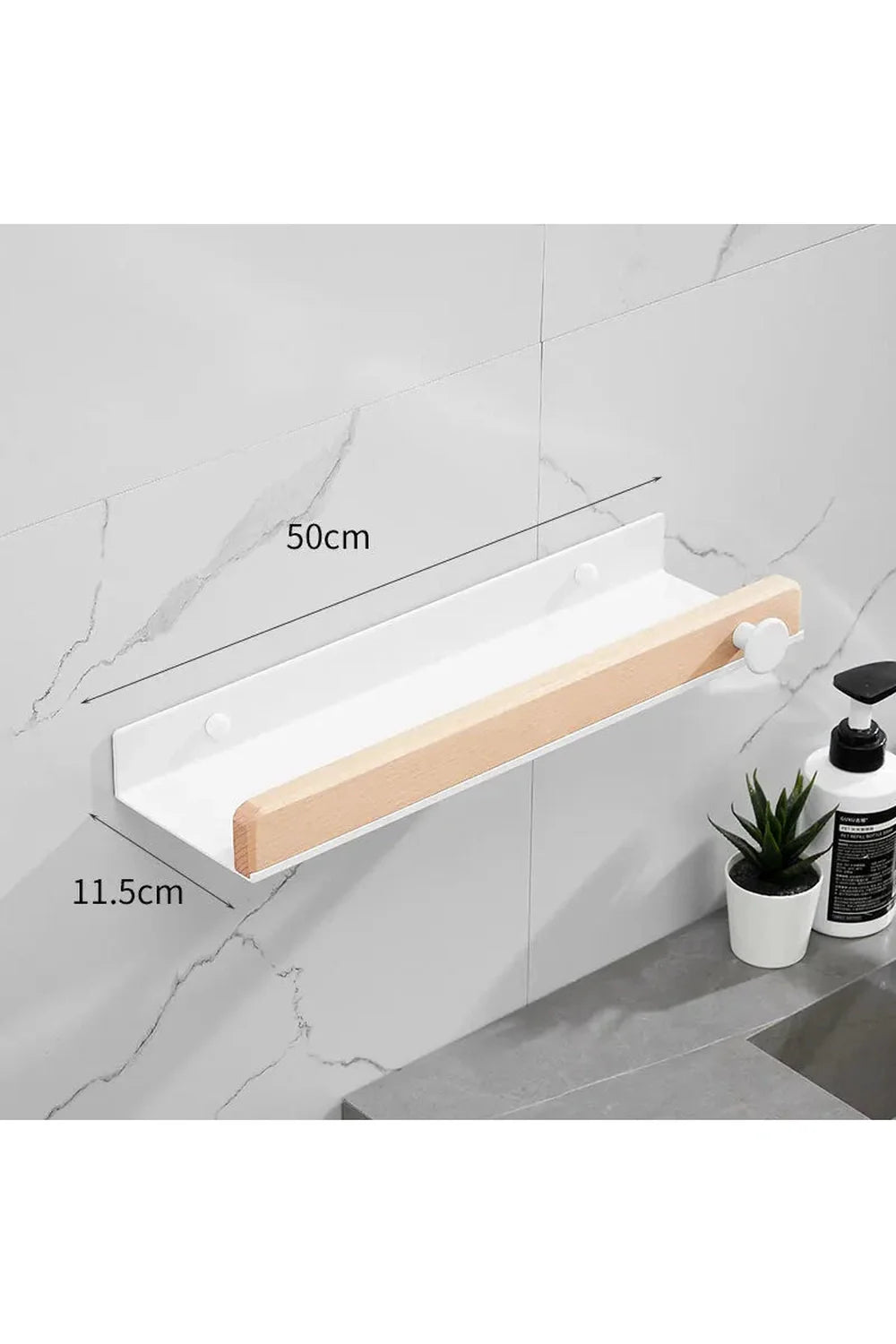Lisslune | Wood Accent Wall Shelf
