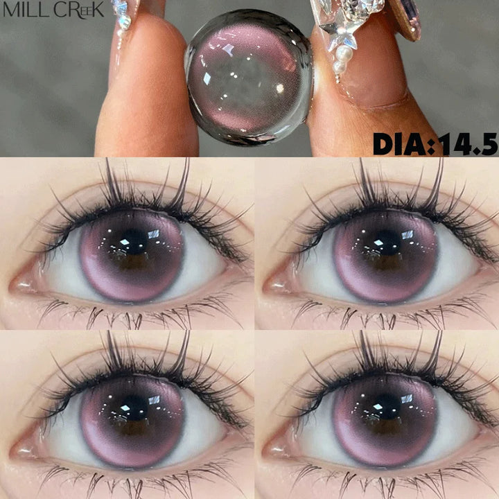 Rynx | 2pcs Colorful Beautiful Contact Lenses Myopia Cosmetics for Eyes Pupil Degree Contact Prescription Halloween Cosplay