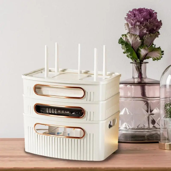 Lisslune | Dustproof Decorative Router Storage Box Organizer