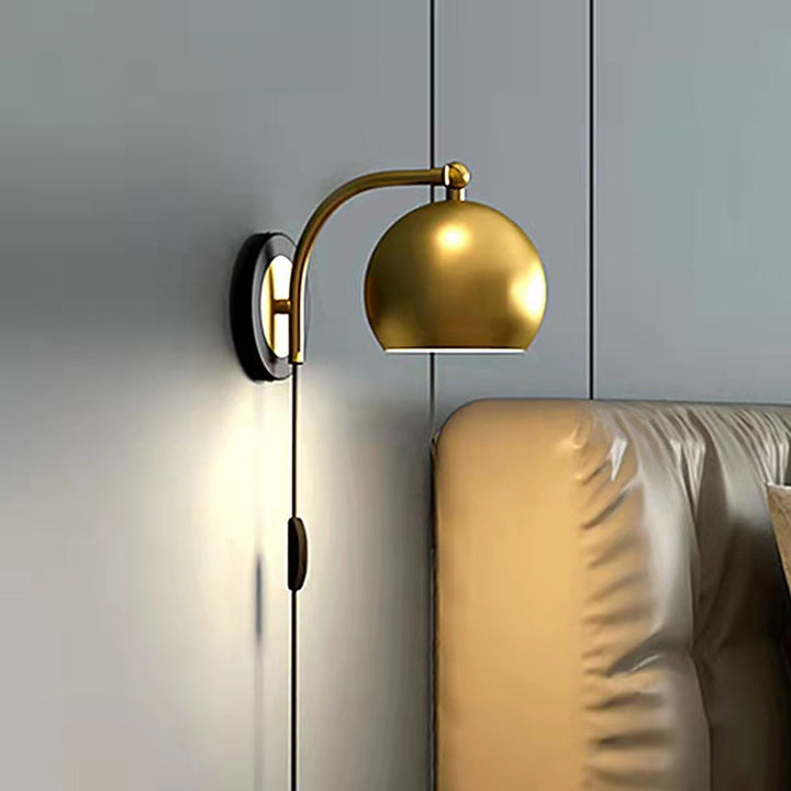 Lisslune | AntiqueAura – Classic Vintage Wall Lamp with Plug for Elegant Spaces