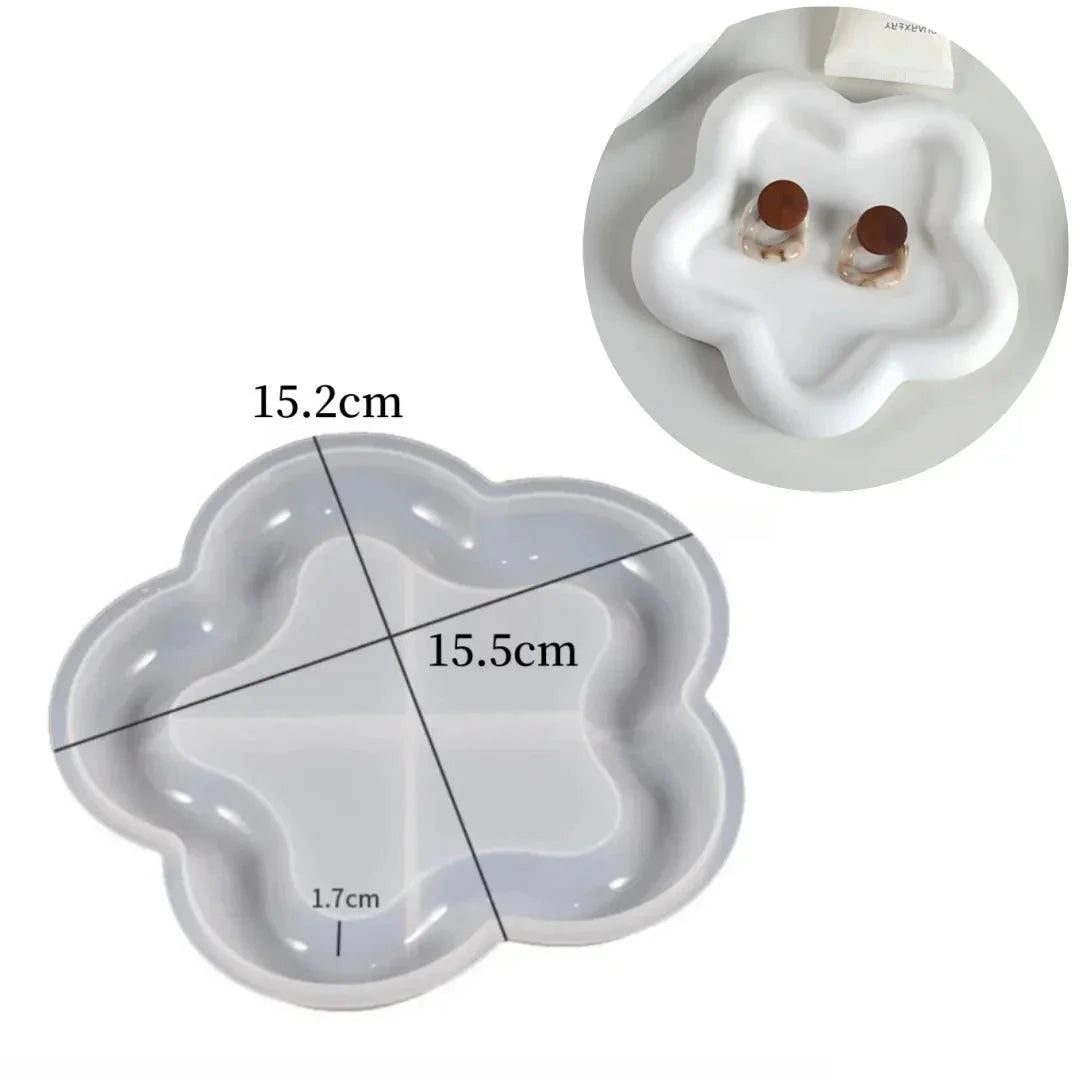 Lisslune | Cloud Coaster Silicone Mold – DIY Epoxy Resin Bowl for Storage, Handmade Aromatherapy & Desk Decoration