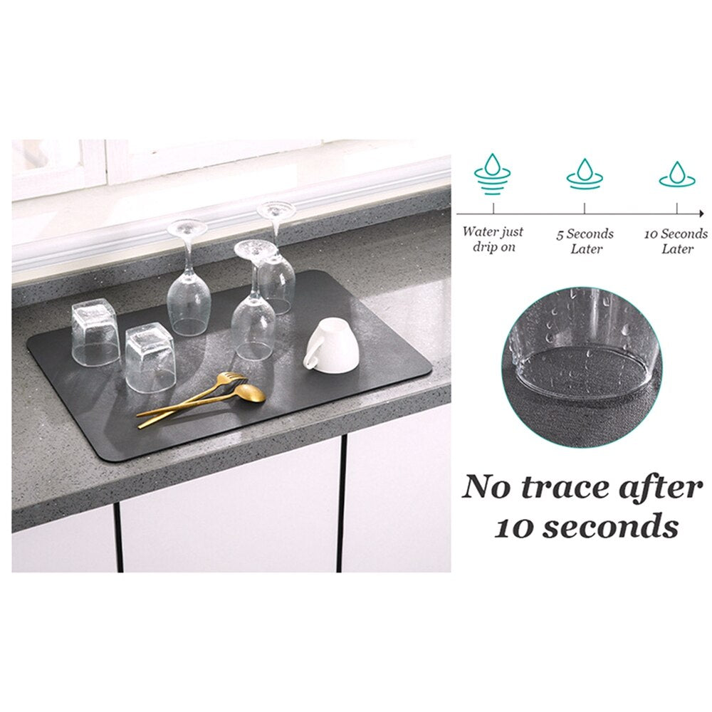 Lisslune | Large Water Absorbent Kitchen Draining Pad