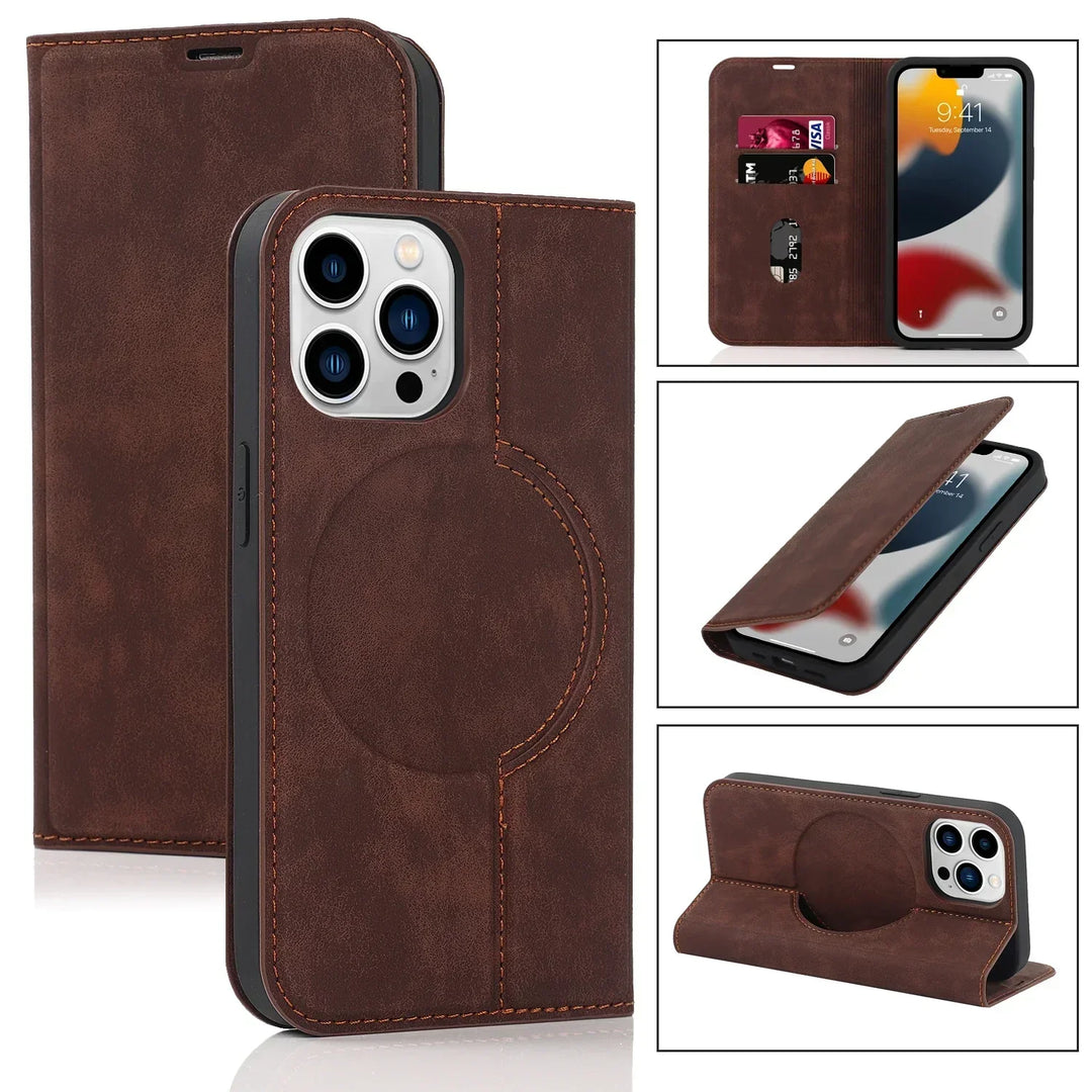 Lisslune | Magnetic Wallet Case MagSafe Wireless Charging- iPhone