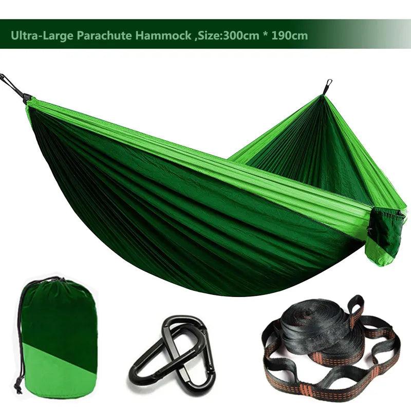 Lisslune | Zowee Ultimate Adventure Hammock Set with Tree Straps & Heavy Carabiners | Ultra-Durable Parachute Nylon