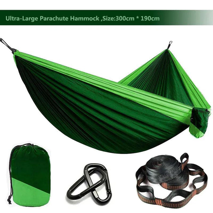 Lisslune | Zowee Ultimate Adventure Hammock Set with Tree Straps & Heavy Carabiners | Ultra-Durable Parachute Nylon