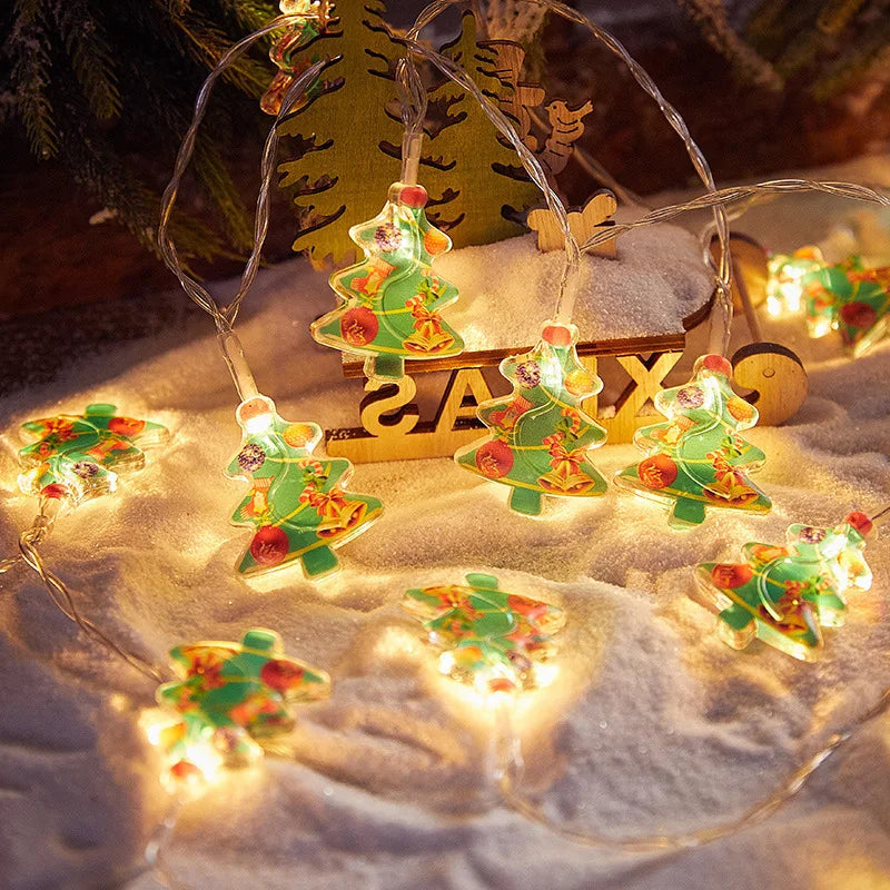 Rynx Christmas Tree LED Fairy Light String 1.5M 10LED Xmas Hanging Light Fairy Light Garland Home Decor Ornament New Year Gifts