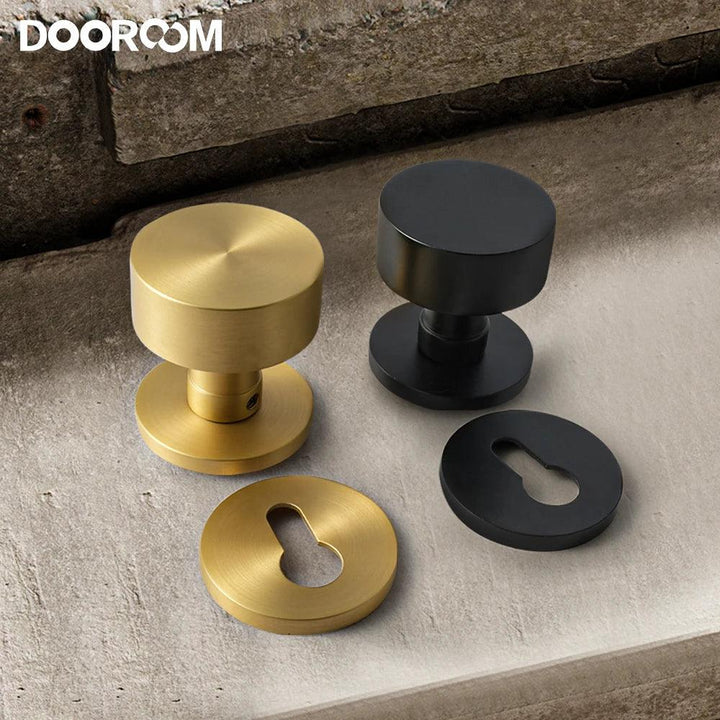 Lisslune | Sleek Serenity Brass Door Handle: Enhance the Style and Security of Your Home