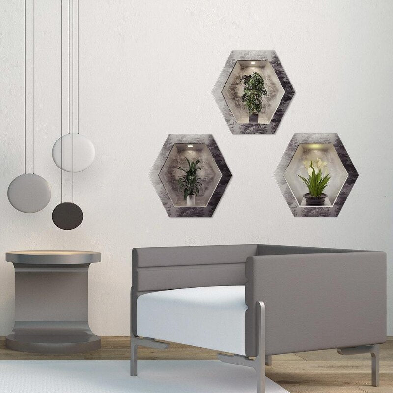 Lisslune | Wall Decorative Potted Plant Stickers